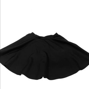 Black A line flared mini skirt size medium!